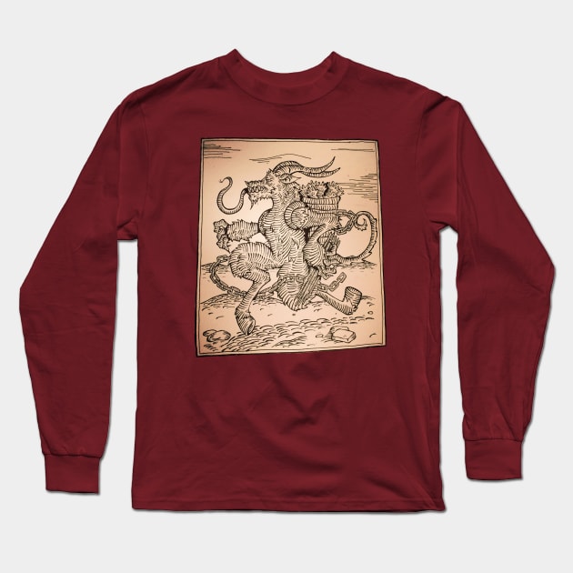 Krampus Long Sleeve T-Shirt by Tameink